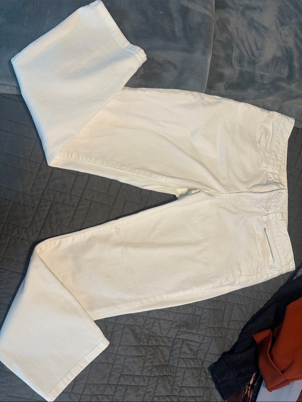 Tory Burch White, cropped and skinny